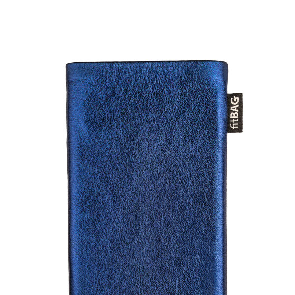fitBAG Groove Blue    custom tailored nappa leather sleeve with integrated MicroFibre lining