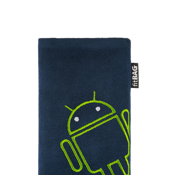 fitBAG Classic Blue Stitch Android Light    custom tailored nappa leather sleeve with integrated MicroFibre lining