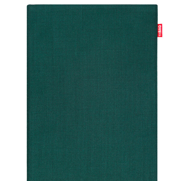 fitBAG Rave Emerald    custom tailored fine suit notebook sleeve with integrated MicroFibre lining