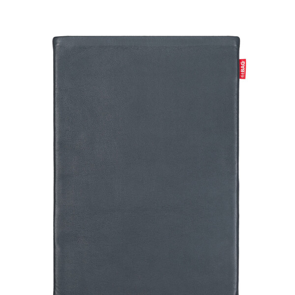 fitBAG Beat Grey    custom tailored nappa leather tablet sleeve with integrated MicroFibre lining