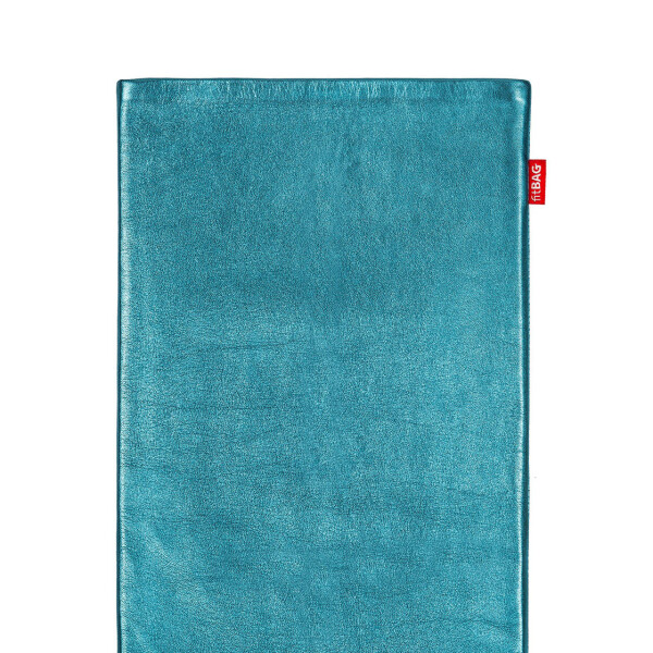 fitBAG Groove Turquoise    custom tailored nappa leather tablet sleeve with integrated MicroFibre lining