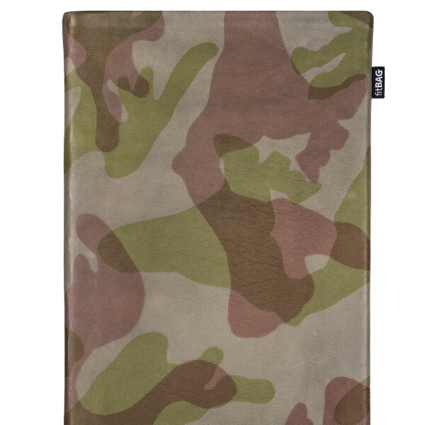 fitBAG Beat Camouflage    custom tailored nappa leather notebook sleeve with integrated MicroFibre lining