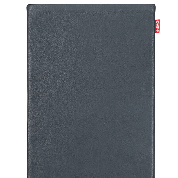 fitBAG Beat Grey    custom tailored nappa leather notebook sleeve with integrated MicroFibre lining