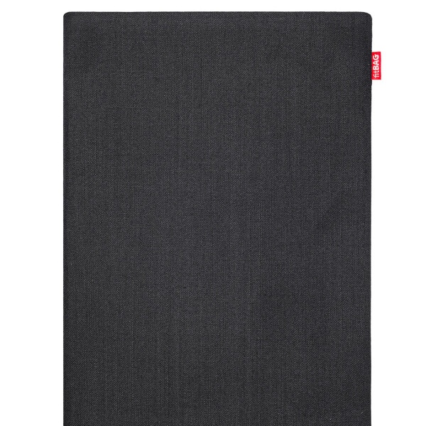 fitBAG Rave Black    custom tailored fine suit notebook sleeve with integrated MicroFibre lining