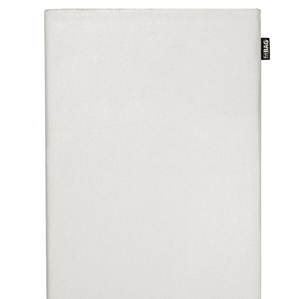 fitBAG Classic White    custom tailored Alcantara notebook sleeve with integrated MicroFibre lining