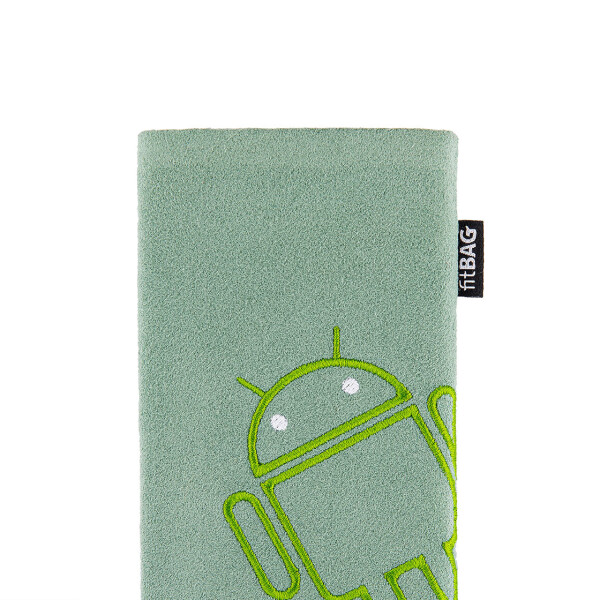 fitBAG Classic Mint Stitch Android Light    custom tailored nappa leather sleeve with integrated MicroFibre lining