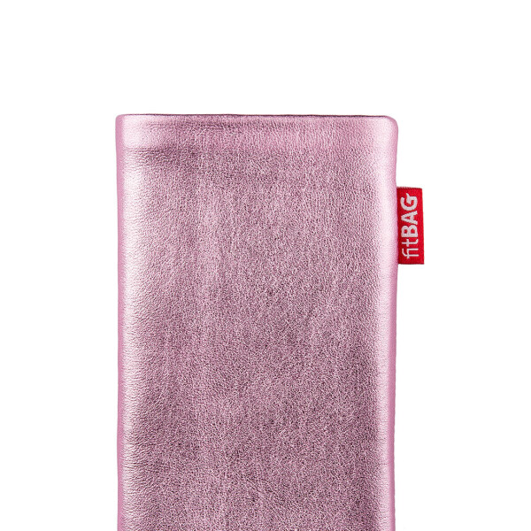 fitBAG Groove Pink    maßgeschneiderte Handytasche aus echtem Nappaleder mit Microfaserinnenfutter