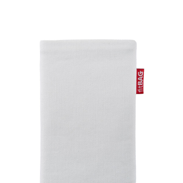 fitBAG Rock White    custom tailored fine suit sleeve with integrated MicroFibre lining