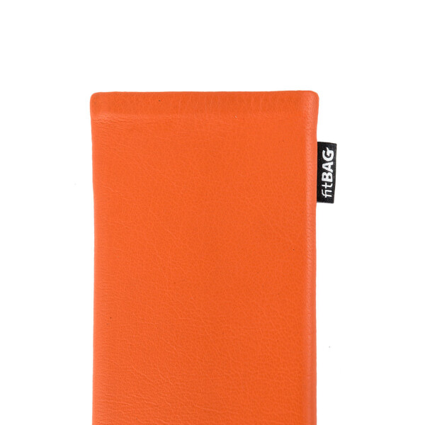 fitBAG Fusion Orange Black    custom tailored fine suit sleeve with integrated MicroFibre lining