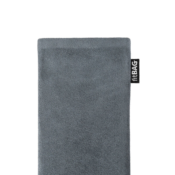 fitBAG Fusion Alcantara Nappa Leather Gray    custom tailored fine suit sleeve with integrated MicroFibre lining