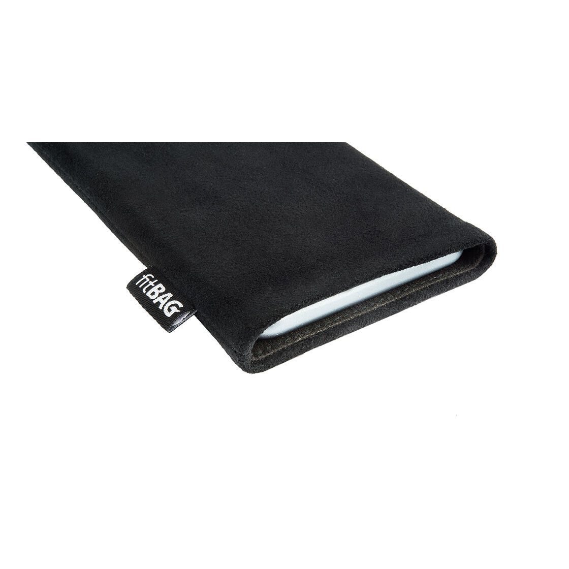 fitBAG Alcantara® in black - custom-made case, 21,90
