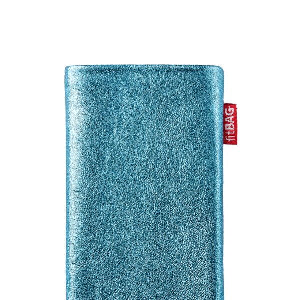 fitBAG Groove Turquoise    custom tailored nappa leather sleeve with integrated MicroFibre lining