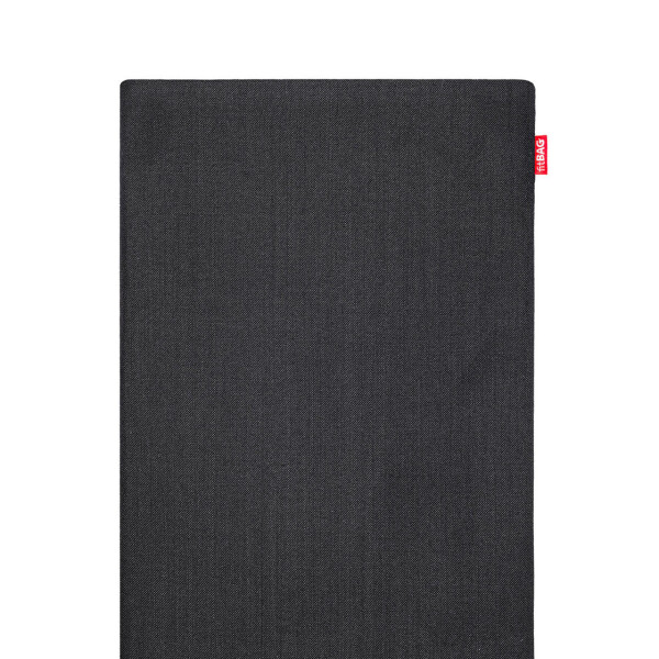 fitBAG Rave Schwarz    maßgeschneiderte Tablettasche aus Textil-Stoff mit Mikrofaserinnenfutter